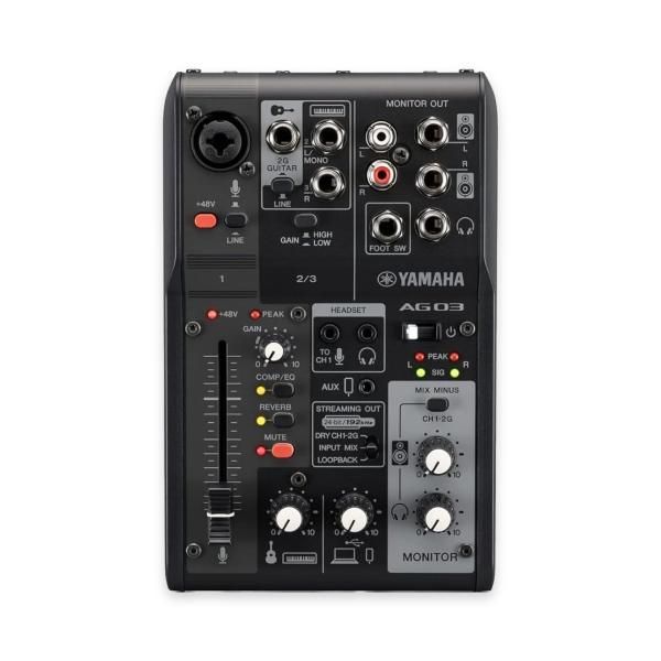 ヤマハ YAMAHA ライブストリーミングミキサー オーディオインターフェイス AG03MK2 B ブラック