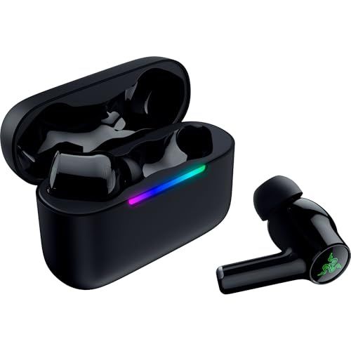 Razer レイザー Hammerhead V3 X HyperSpeed ワイヤレス ゲーミングイヤホン カナル型 2.4GHz Bluetooth 大型ダイナミック 11mmオーディオドライバー カスタムイヤーチップ USB C 充電ケース マイク付 Ju