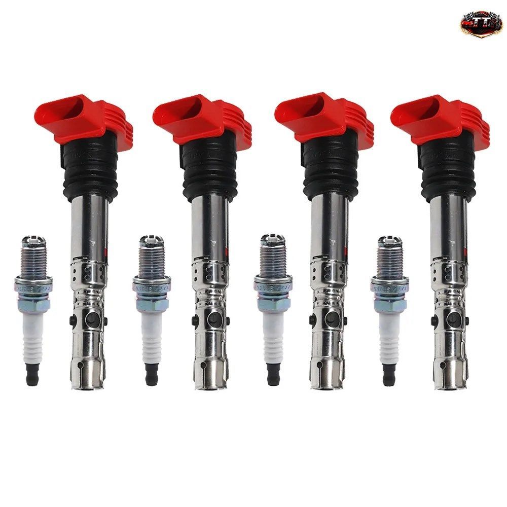 4 個イグニッションコイルアウディ A4 B6 B7 A6 C5 A8 D3 クワトロアバント VW トゥアレグ 2001-2005 2.0 3.0 06C905115A 06C905115B
