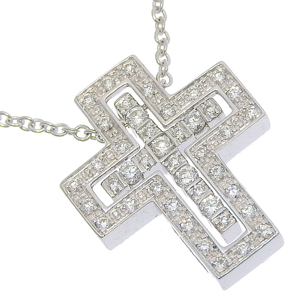 【Damiani】ダミアーニ ベルエポックXXS クロス 20083507 K18ホワイトゴールド×ダイヤモンド ユニセックス 4.5g ネックレス