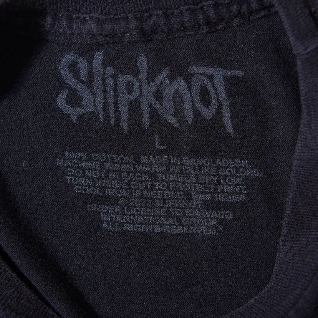 スリップノット Slipknot Tシャツ L ブラック レッド バンT ロックT