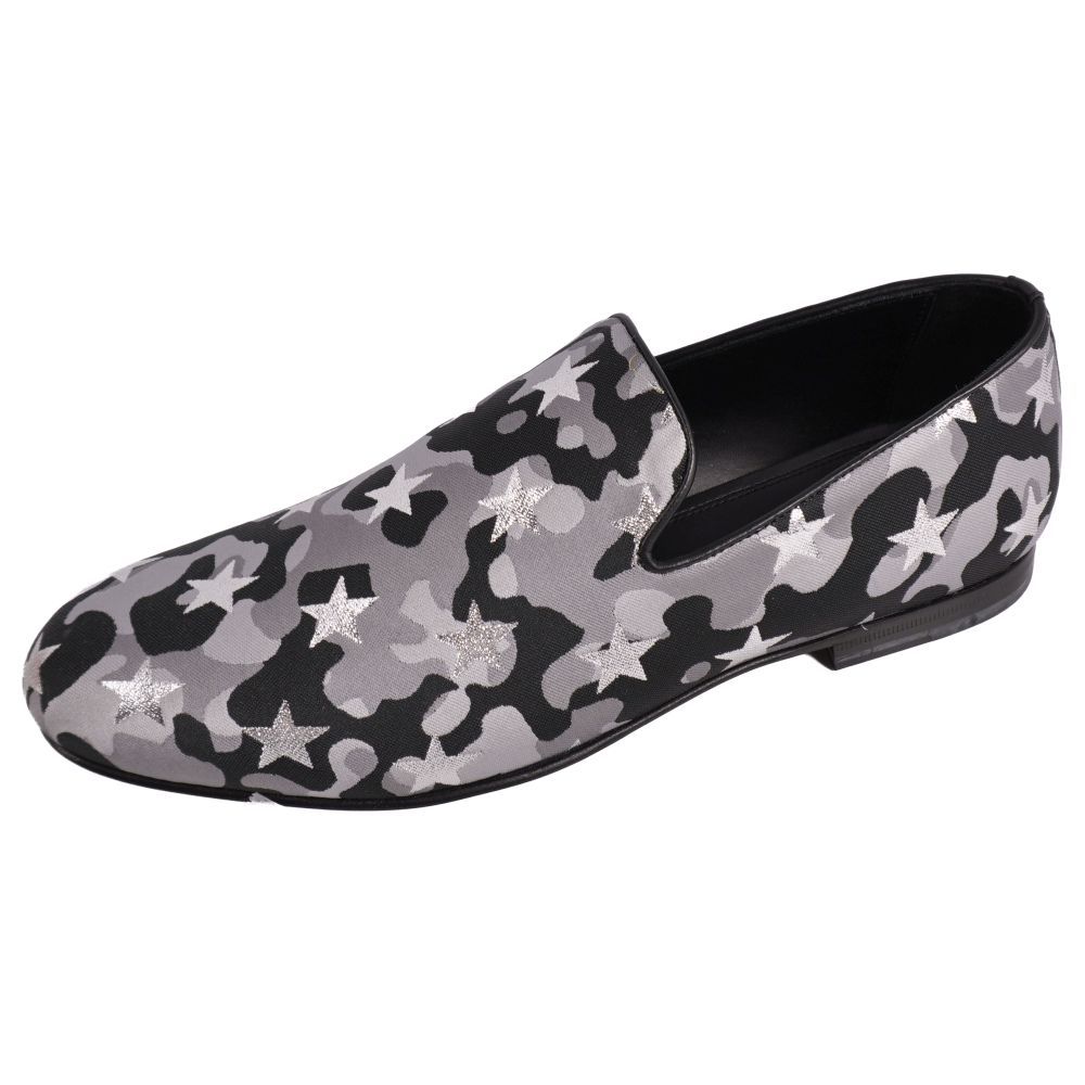 未使用 ジミーチュウ JIMMY CHOO スリッポン オペラシューズ キャンバ