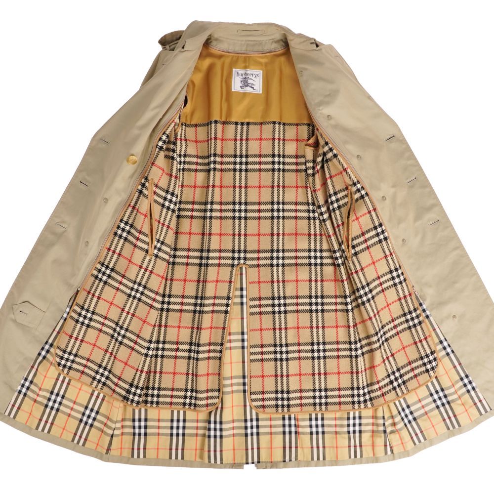 [Burberrys]美品・ライナー付き・ベージュ・綿／ポリエステル・M 極美品 Vintage バーバリー Burberrys コート ライナー付き ト - メルカリ