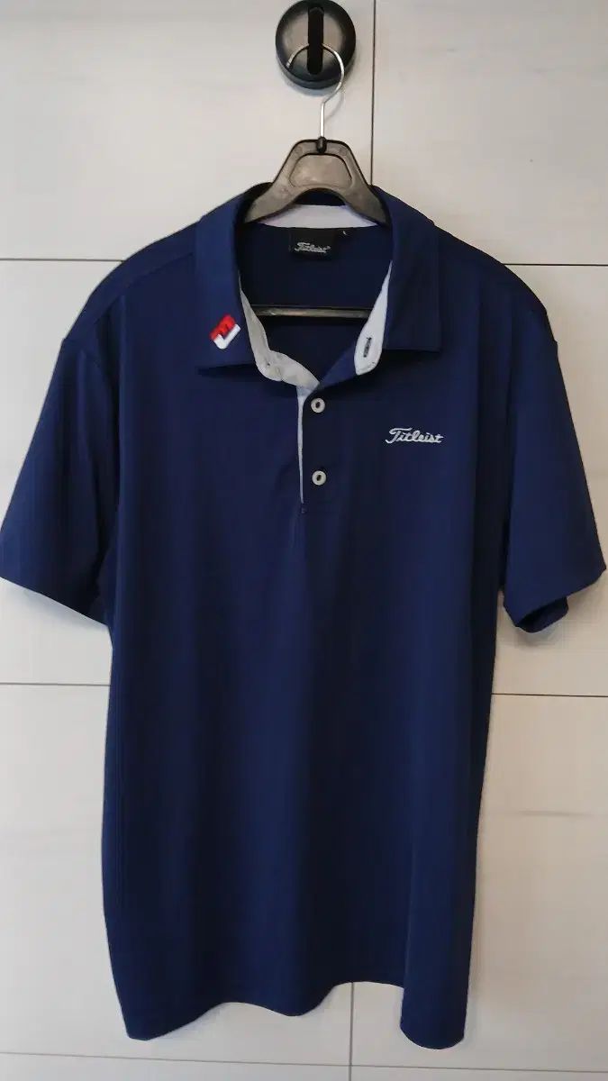Titleist FJゴルフウェア ネイビー 半袖 カラーTシャツ Lサイズ 状態良し