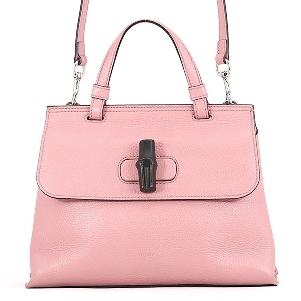 グッチ ハンドバッグ バンブー デイリー トップハンドルバッグ レザー 370831 GUCCI 2way