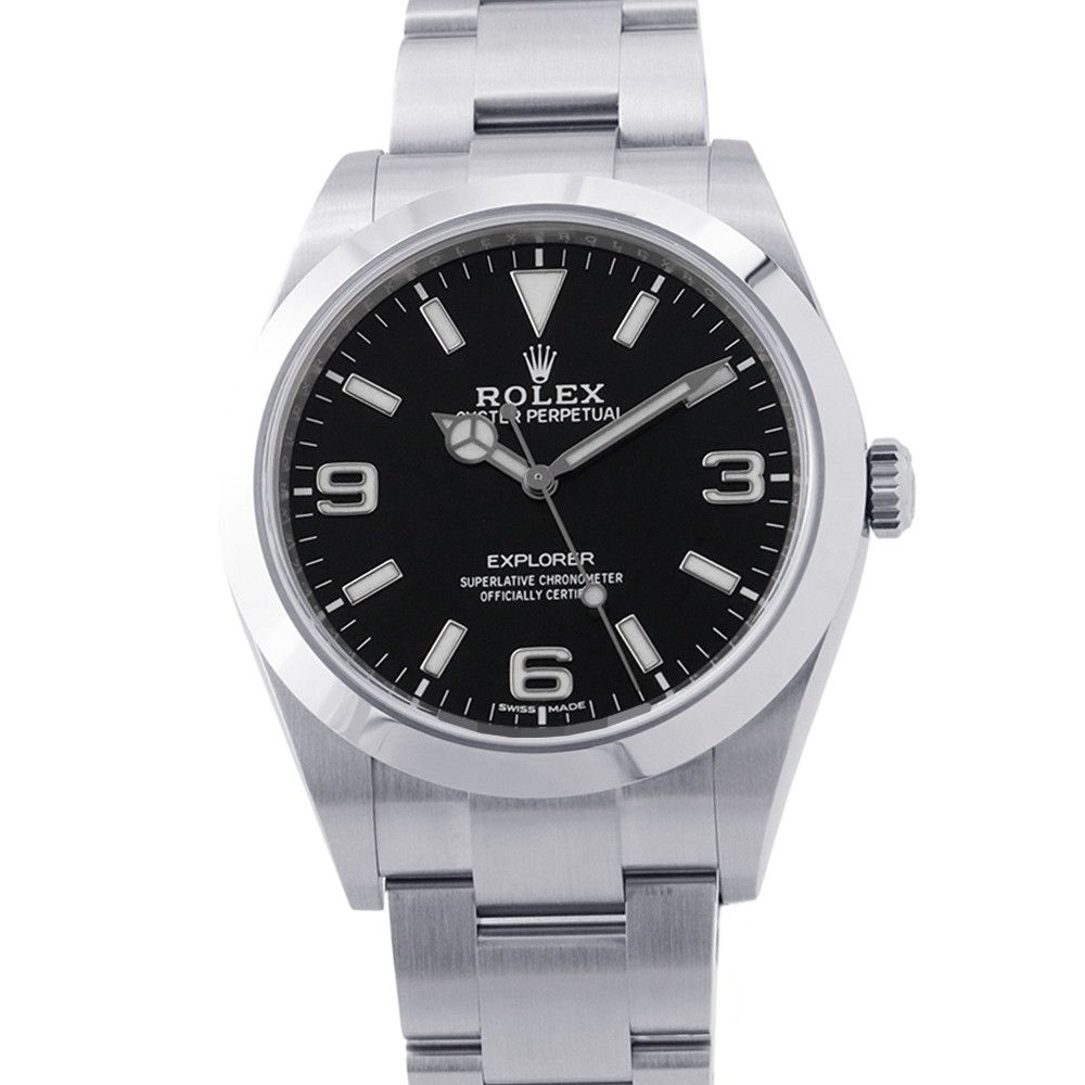 ロレックス エクスプローラー1 ランダムシリアル ルーレット 214270 ROLEX 腕時計 黒文字盤