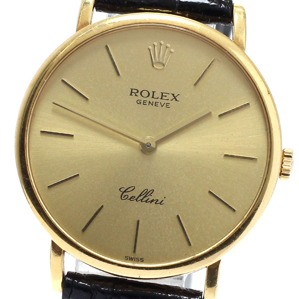 ロレックス ROLEX 5112/8 チェリーニ K18YG cal.1602 W番 手巻き メンズ 保証書付き_968157