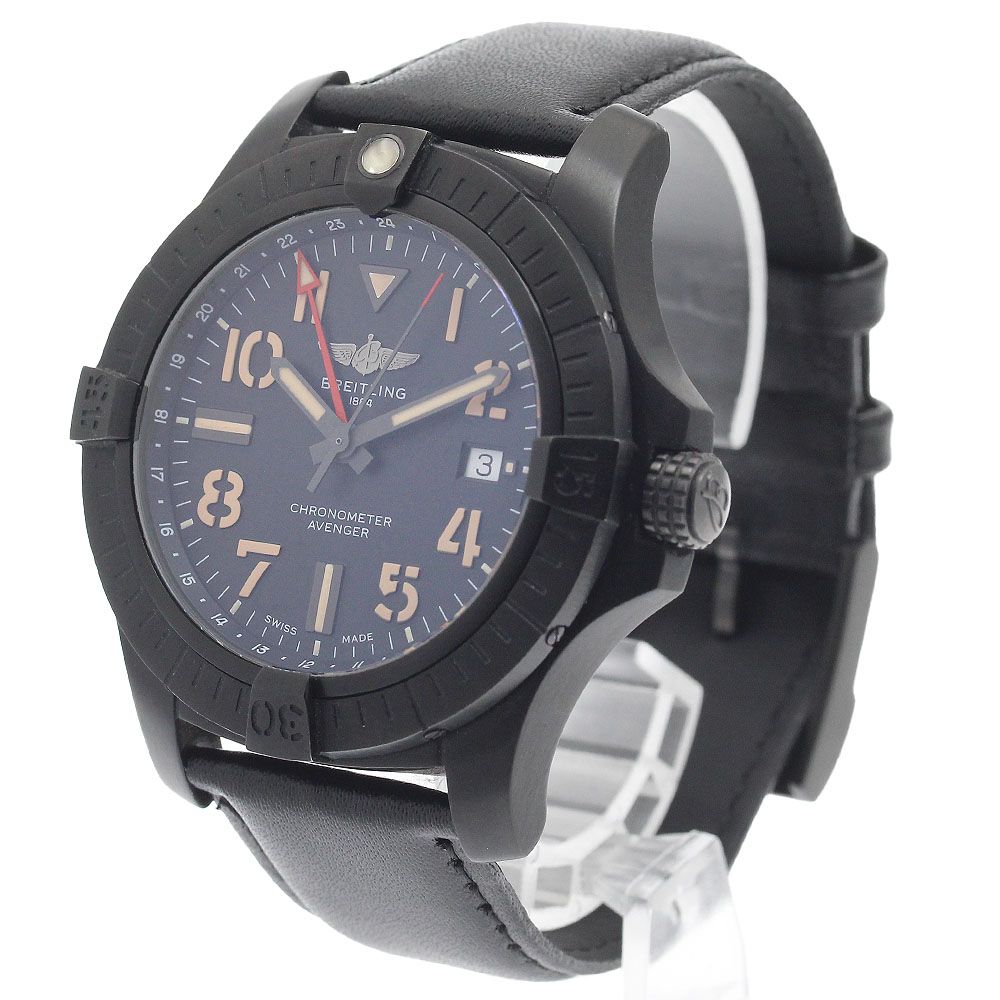 ブライトリング BREITLING V32395 アベンジャー GMT 45 ナイトミッション 自動巻き メンズ 良品 保証書付き_968441 ブライトリング BREITLING V32395 アベンジャー GMT 45 ナイト