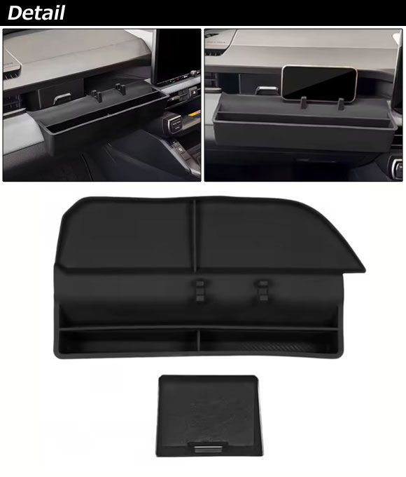 助手席インパネ収納 トヨタ RAV4 60系 2025年12月～ ブラック ABS＋TPU