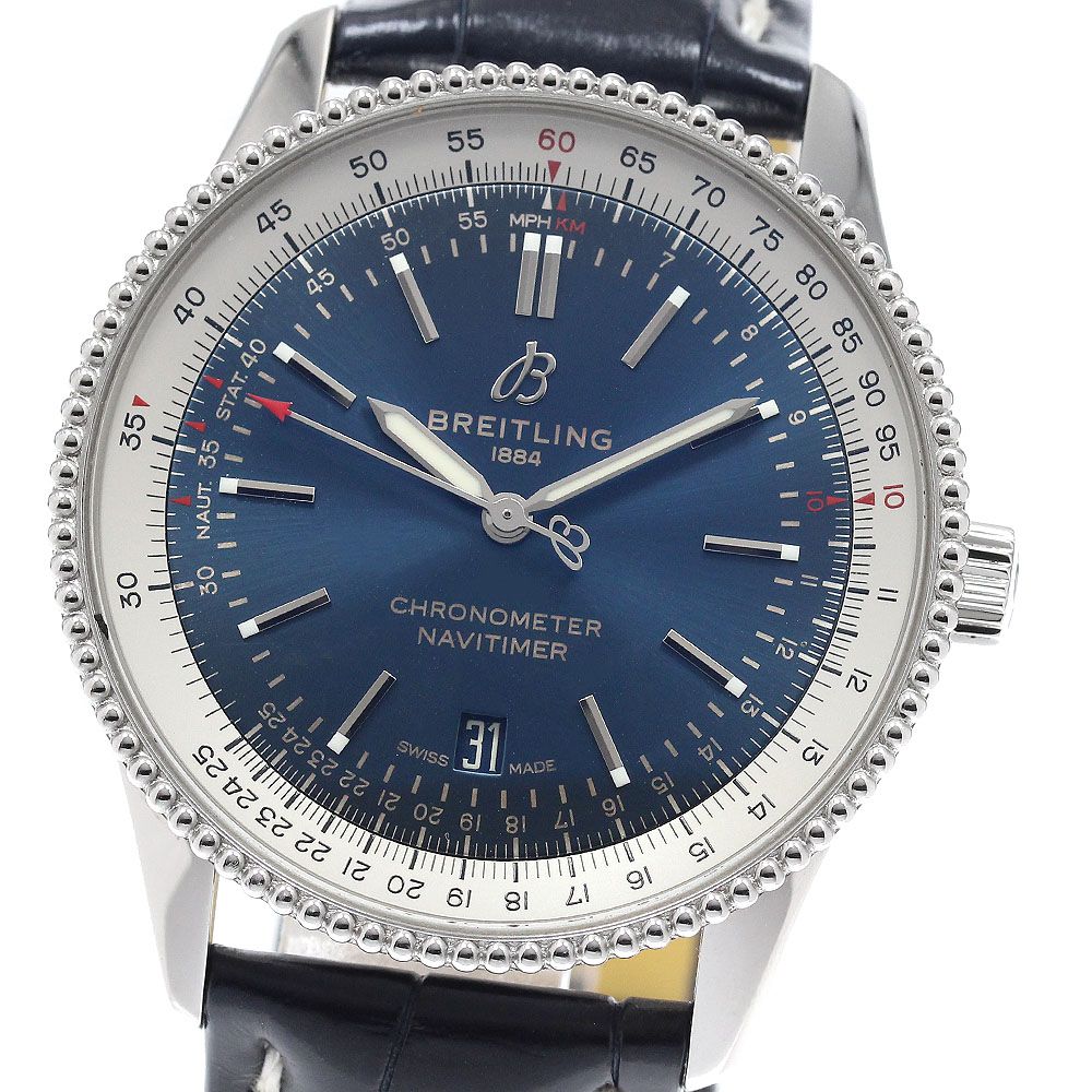 ブライトリング BREITLING A17326 ナビタイマー41 デイト 自動巻き メンズ 保証書付き_971191