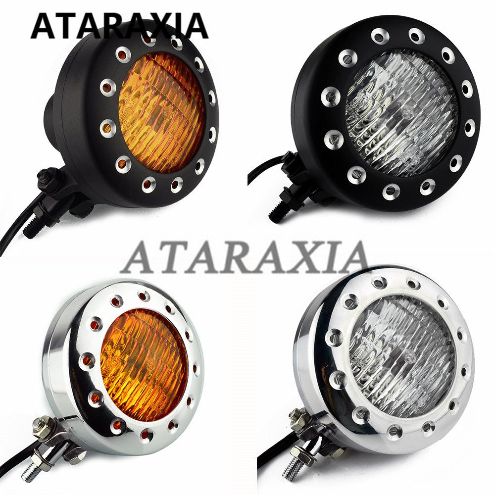 ハーレー用 レトロヴィンテージヘッドライト H4 12V 55/60W