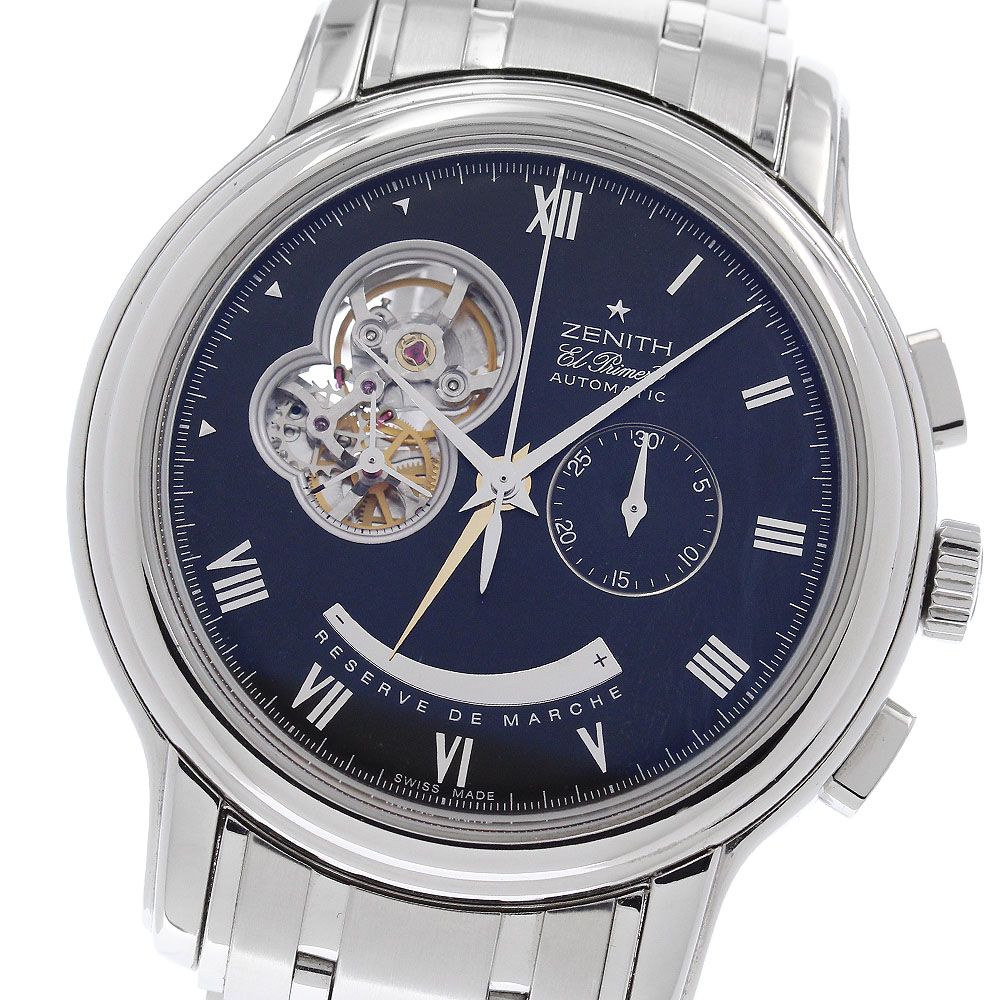 ゼニス ZENITH 03.1260.4021/21.M1260 クロノマスター XXTオープン エルプリメロ 自動巻き メンズ 良品 箱・保証書付き_969490