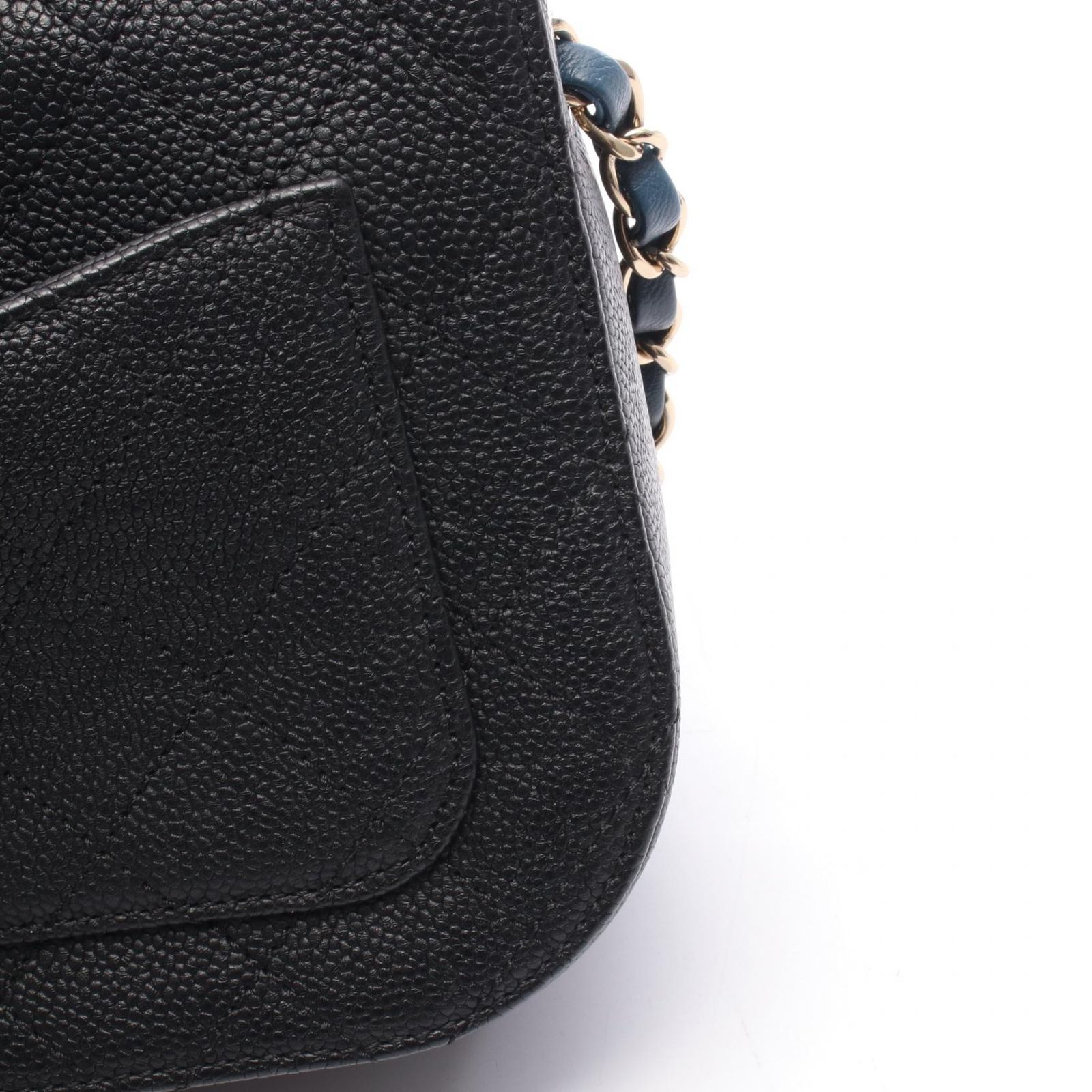 シャネル CHANEL ショルダーバッグ マトラッセ ハーフココ ブラック キャビアスキン(グレインドカーフ) マトラッセ ハーフココ 2wayチェーンショルダー レディース