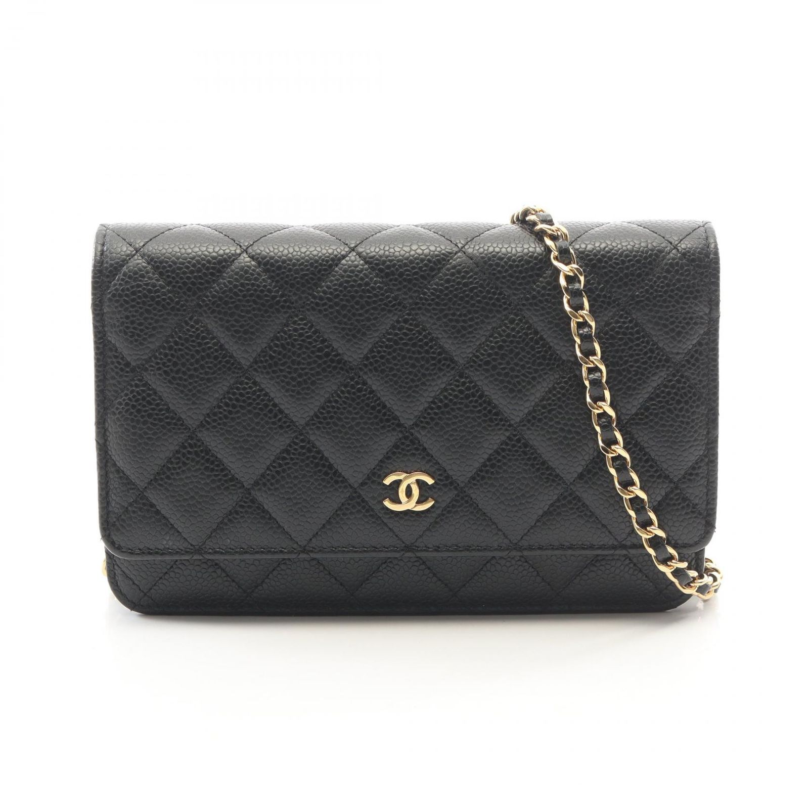 シャネル CHANEL ショルダーバッグ マトラッセ AP0250 ブラック キャビアスキン(グレインドカーフ) マトラッセ チェーンウォレット レディース Used A