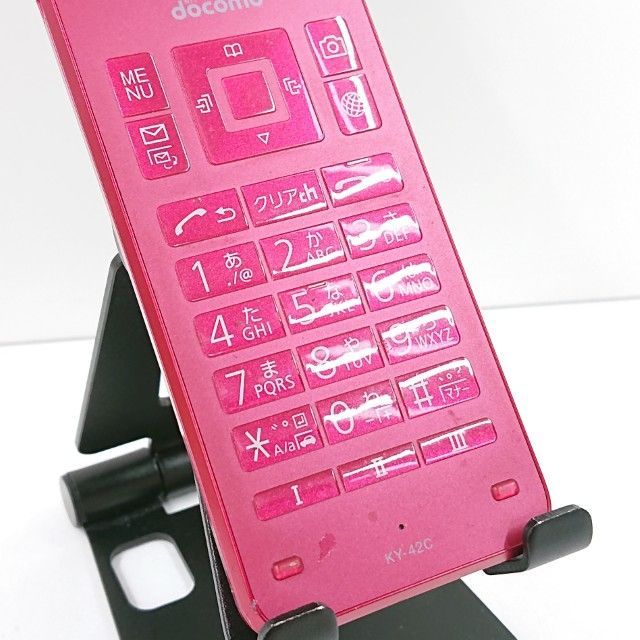 DIGNO ケータイ KY-42C ドコモ レッド 送料無料 本体 c21370 - メルカリ