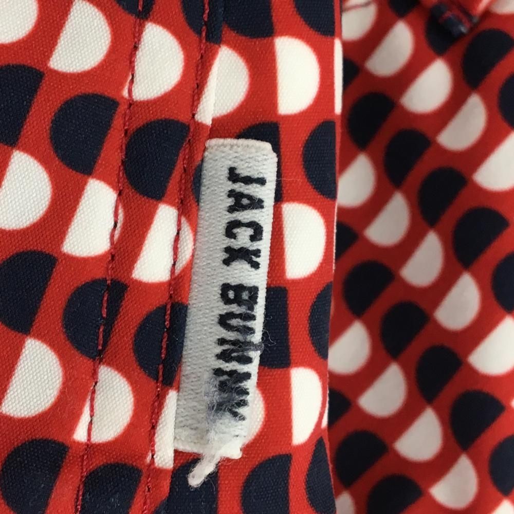 超美品】ジャックバニー スカート レッド×ネイビー 総柄 内側インナー