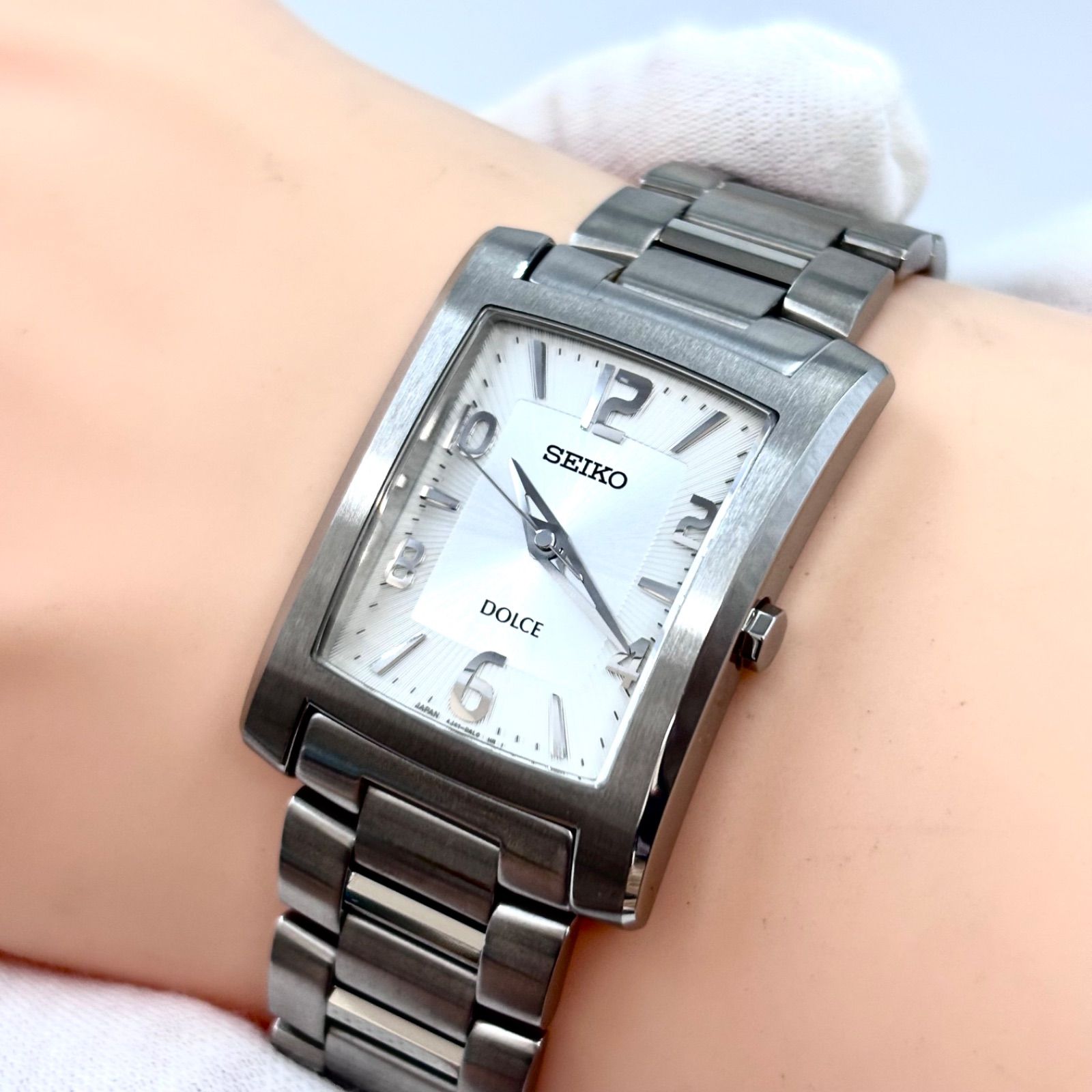 【新品電池/稼働】SEIKO DOLCE ブルー文字盤　純正ブレス 稼働/純正ブレス】SEIKO/セイコー DOLCE/ドルチェ 腕時計