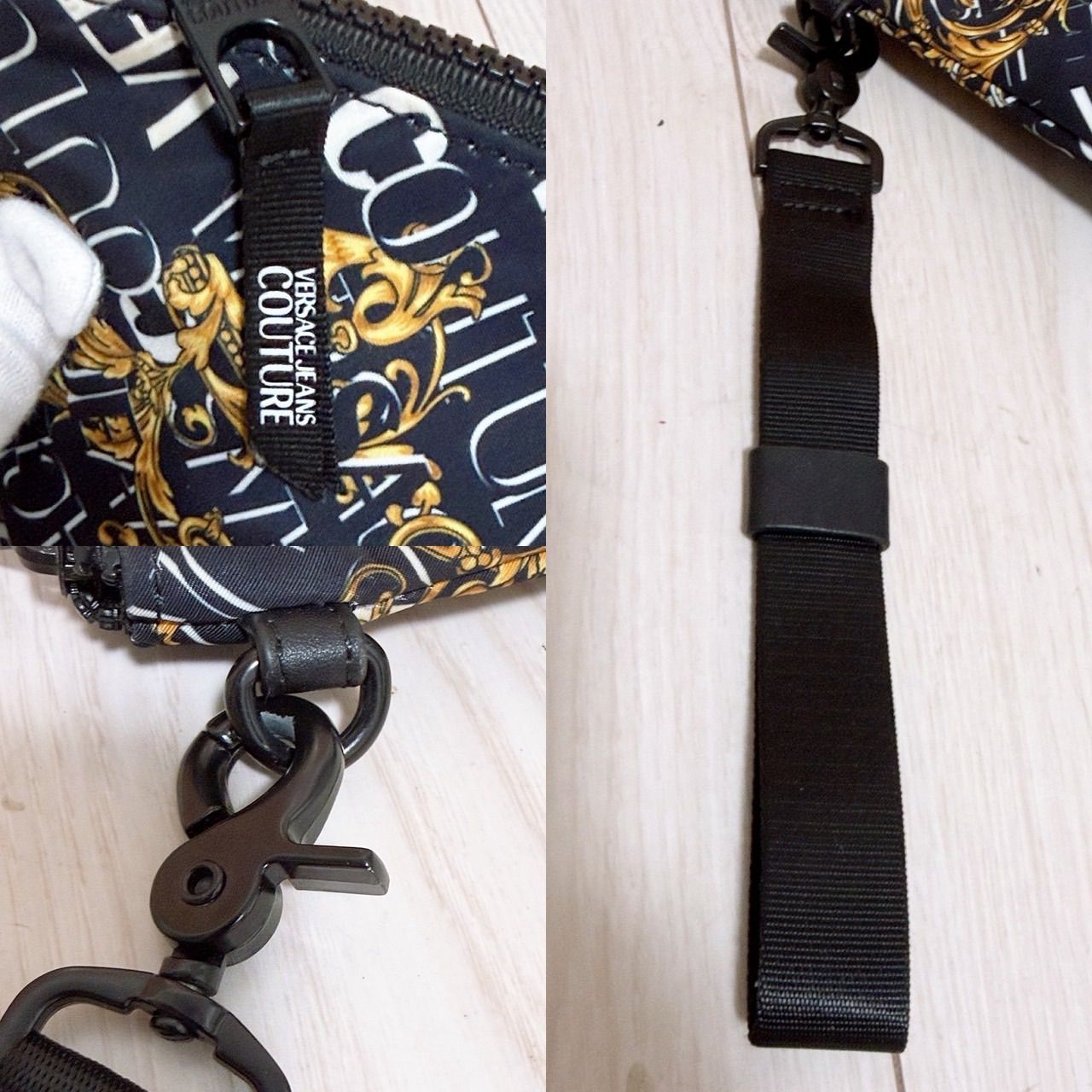 超美品) VERSACE JEANS COUTURE (ヴェルサーチ)クラッチバッグ - メルカリ