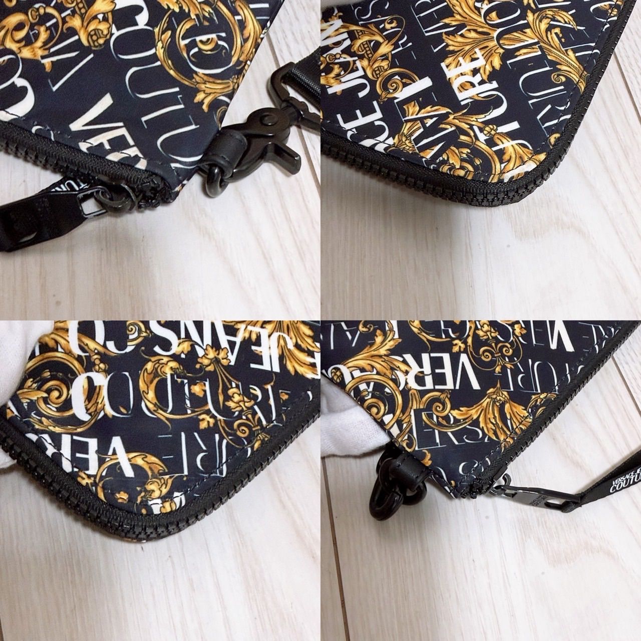 超美品) VERSACE JEANS COUTURE (ヴェルサーチ)クラッチバッグ - メルカリ