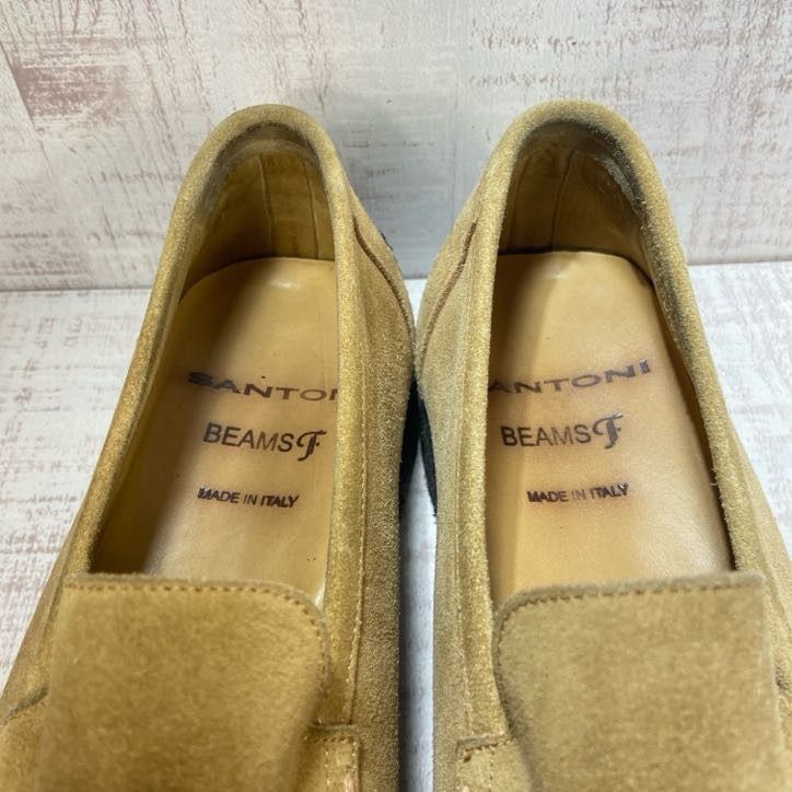 SANTONI サントーニ × BEAMS F ビームスエフ別注 スリッポン スエード