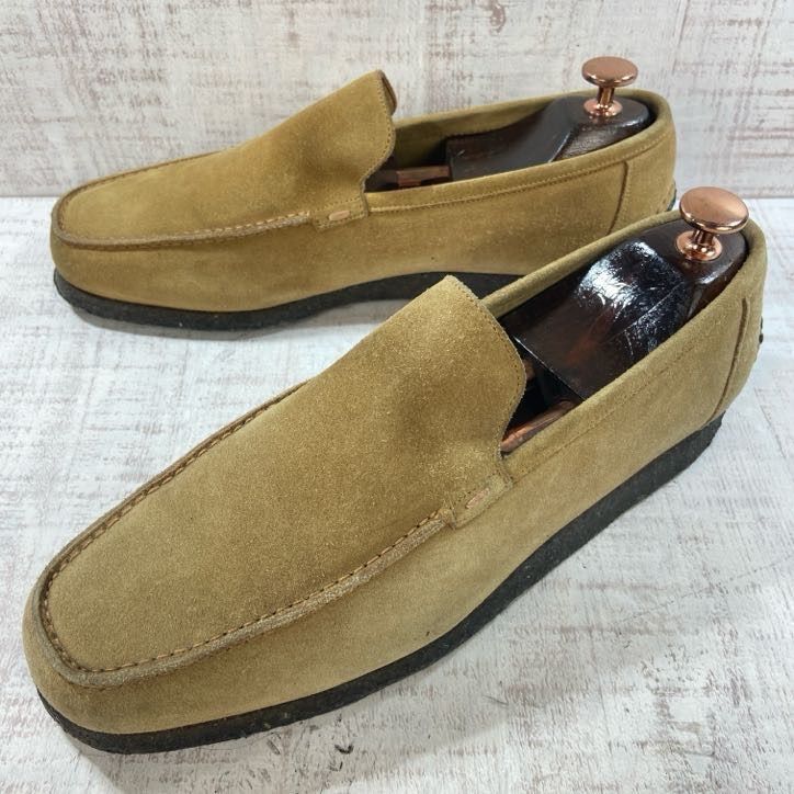 SANTONI サントーニ × BEAMS F ビームスエフ別注 スリッポン スエード