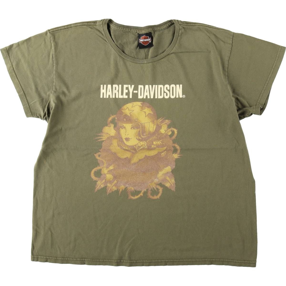 古着 ハーレーダビッドソン Harley-Davidson ピンナップガール モーターサイクル バイクTシャツ メンズXL相当/eaa653700