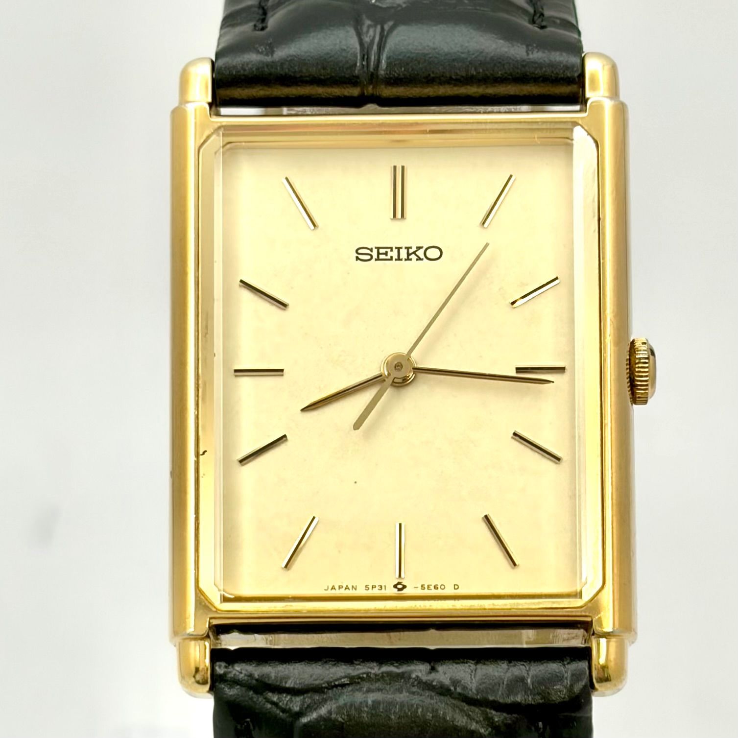 美品/新品電池】SEIKO セイコー メンズ 腕時計 ゴールド 