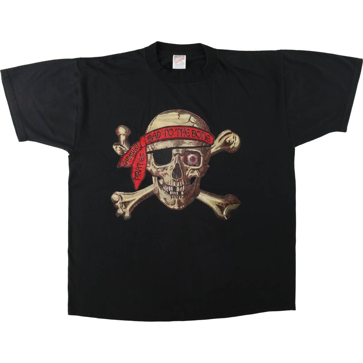 古着 80~90年代 ジャージーズ Jerzees ドクロ柄 スカル柄 プリントTシャツ USA製 メンズXL相当 ヴィンテージ/eaa626738