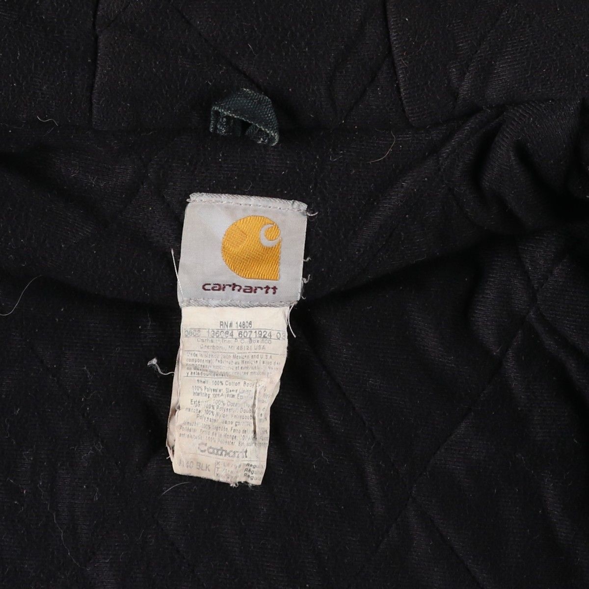 古着 00年代 カーハート Carhartt アクティブジャケット 中綿入り ダックフルジップパーカー メンズXL相当/eaa636546