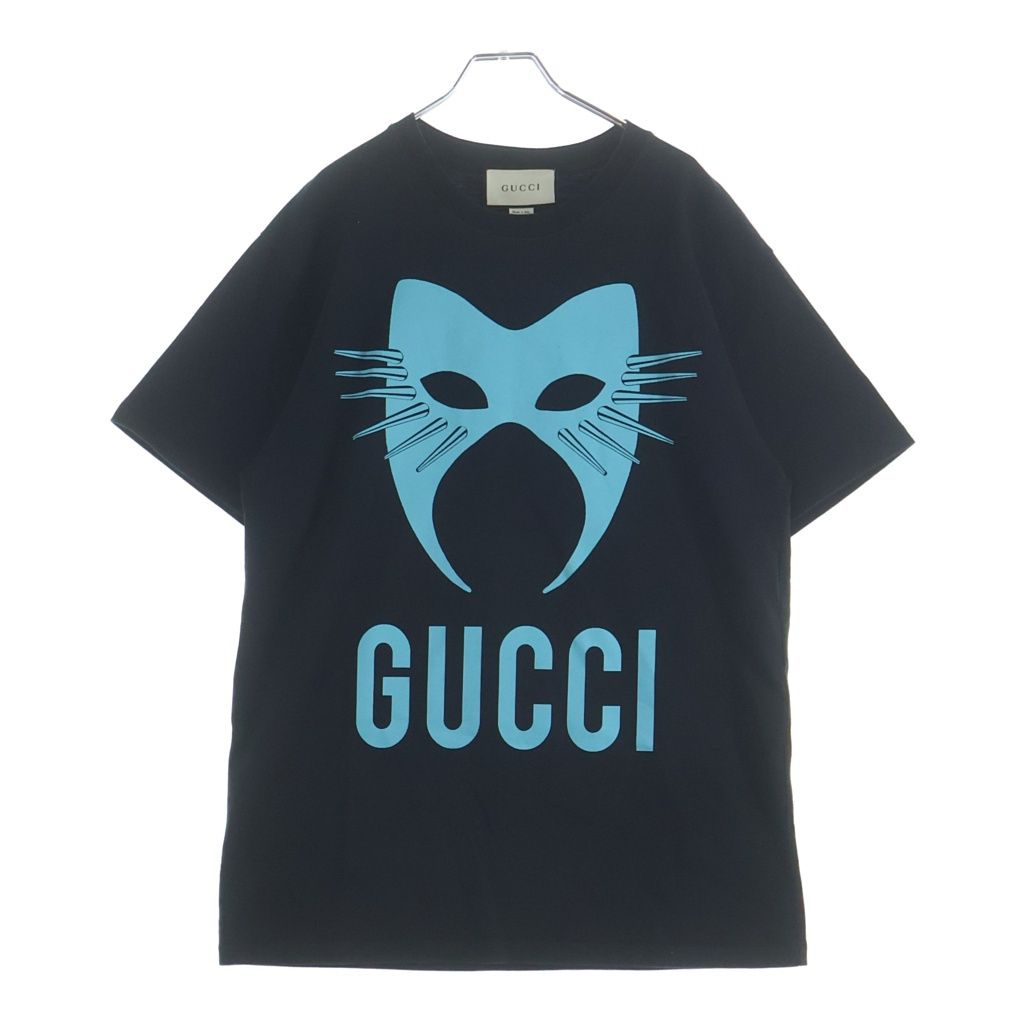 GUCCI (グッチ) Manifesto Oversize T-Shirt マニフェスト オーバーサイズTシャツ ショートスリーブカットソー ブラック 565806 XJBTX