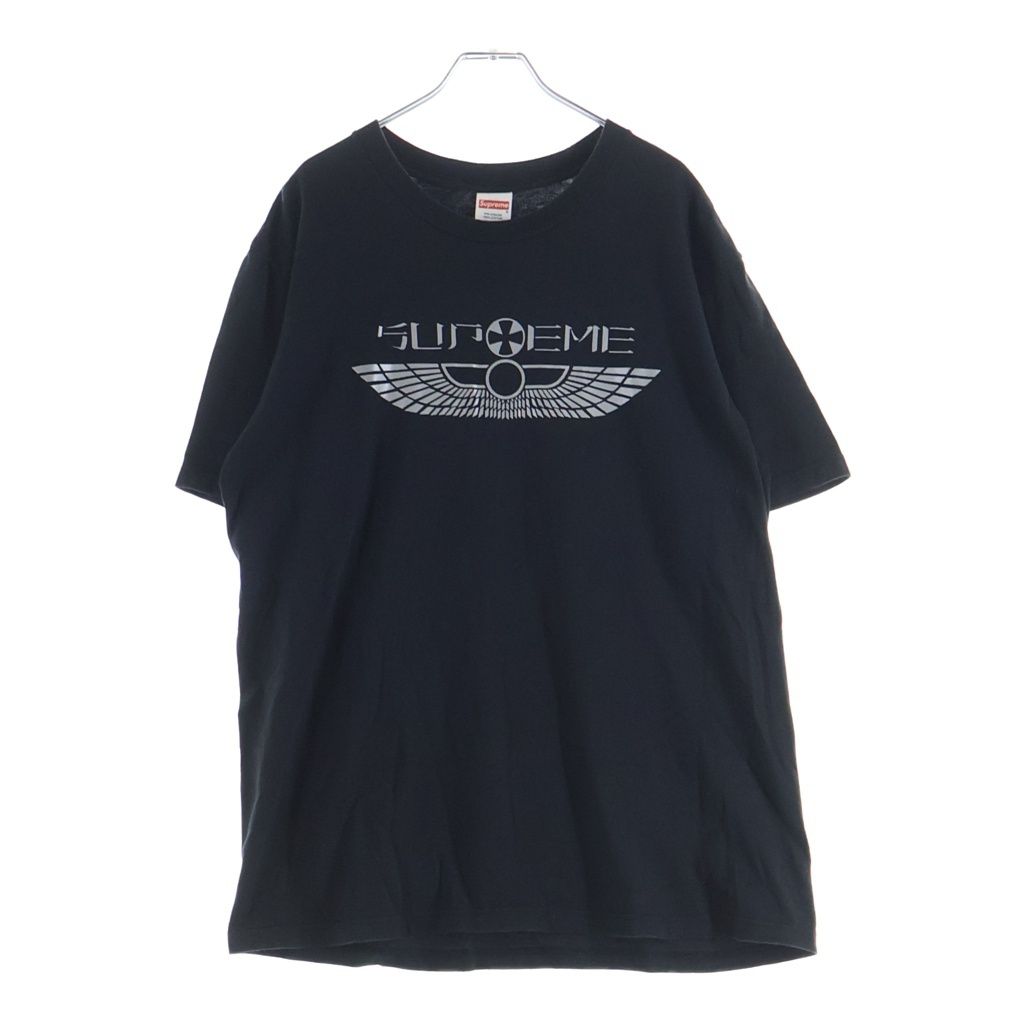 SUPREME (シュプリーム) 25SS wings Tee Black ウィングス ロゴプリント クルーネック 半袖Tシャツ カットソー ブラック