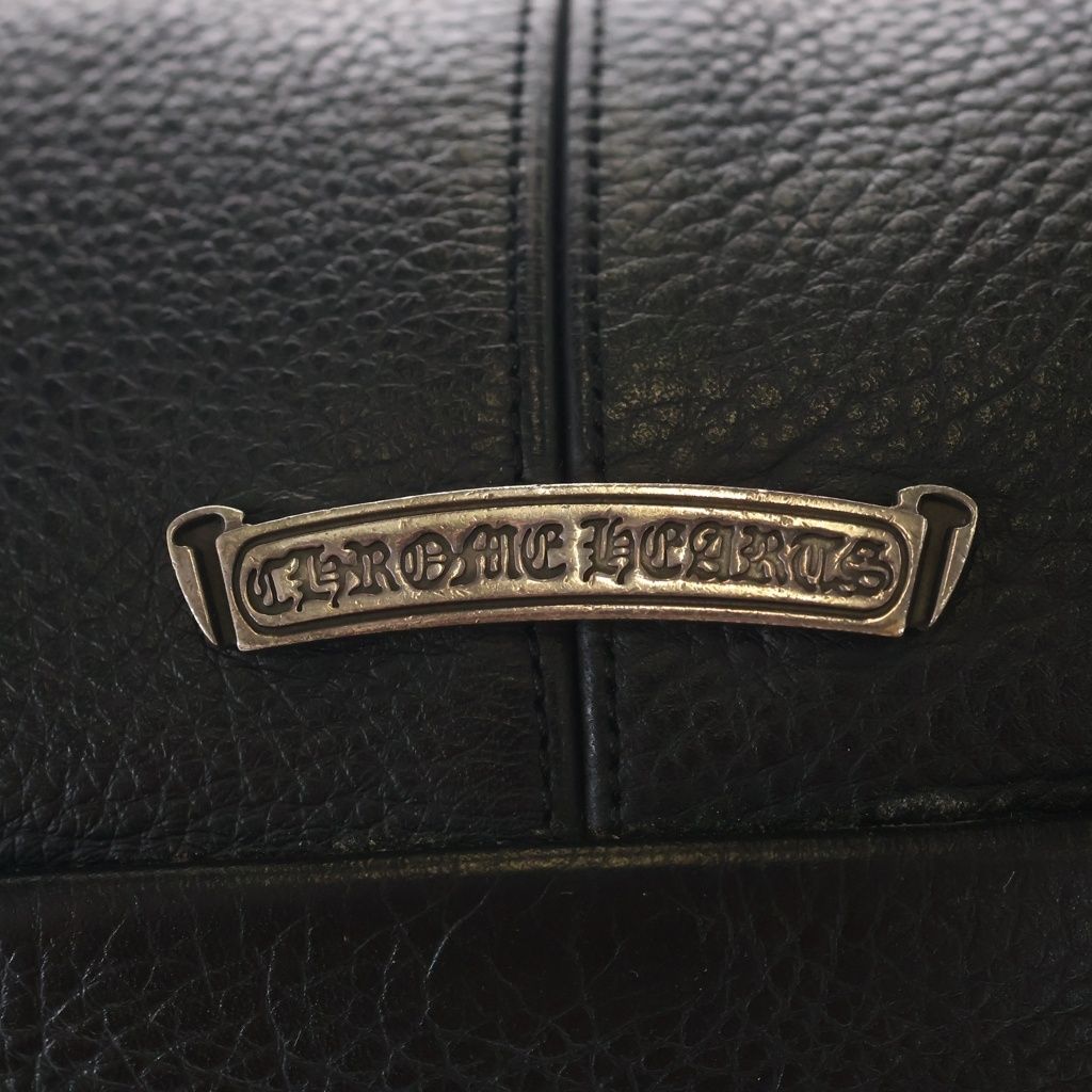 CHROME HEARTS (クロムハーツ) #1 SNAT PACK スナットパック ダガージップ ガンスリンガーベルト レザーウエストバッグ ブラック BCA378