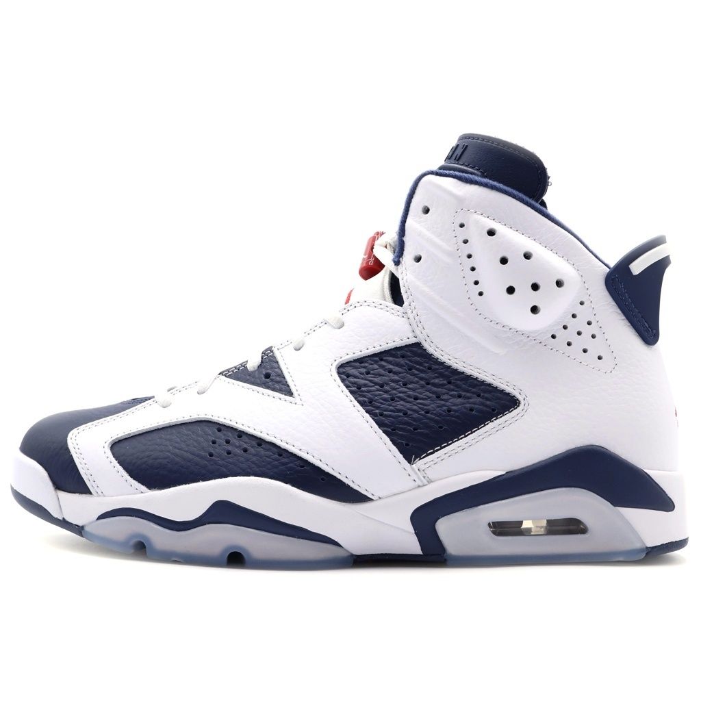 NIKE (ナイキ) AIR JORDAN 6 RETRO WHITE AND MIDNIGHT NAVY エアジョーダン1 レトロ ハイカット スニーカー ホワイト/ネイビー US10.5/28.5cm CT8529-164