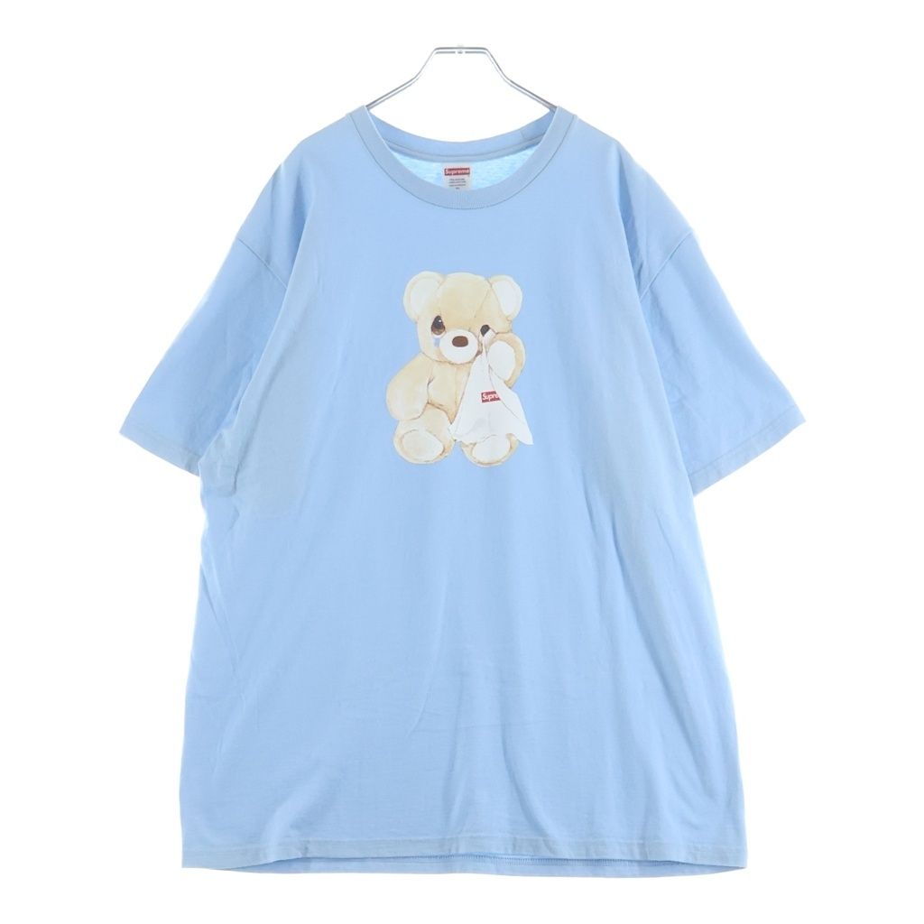 SUPREME (シュプリーム) 25SS Bear Tee ベアープリント クルーネック 半袖Tシャツカットソー ライトブルー