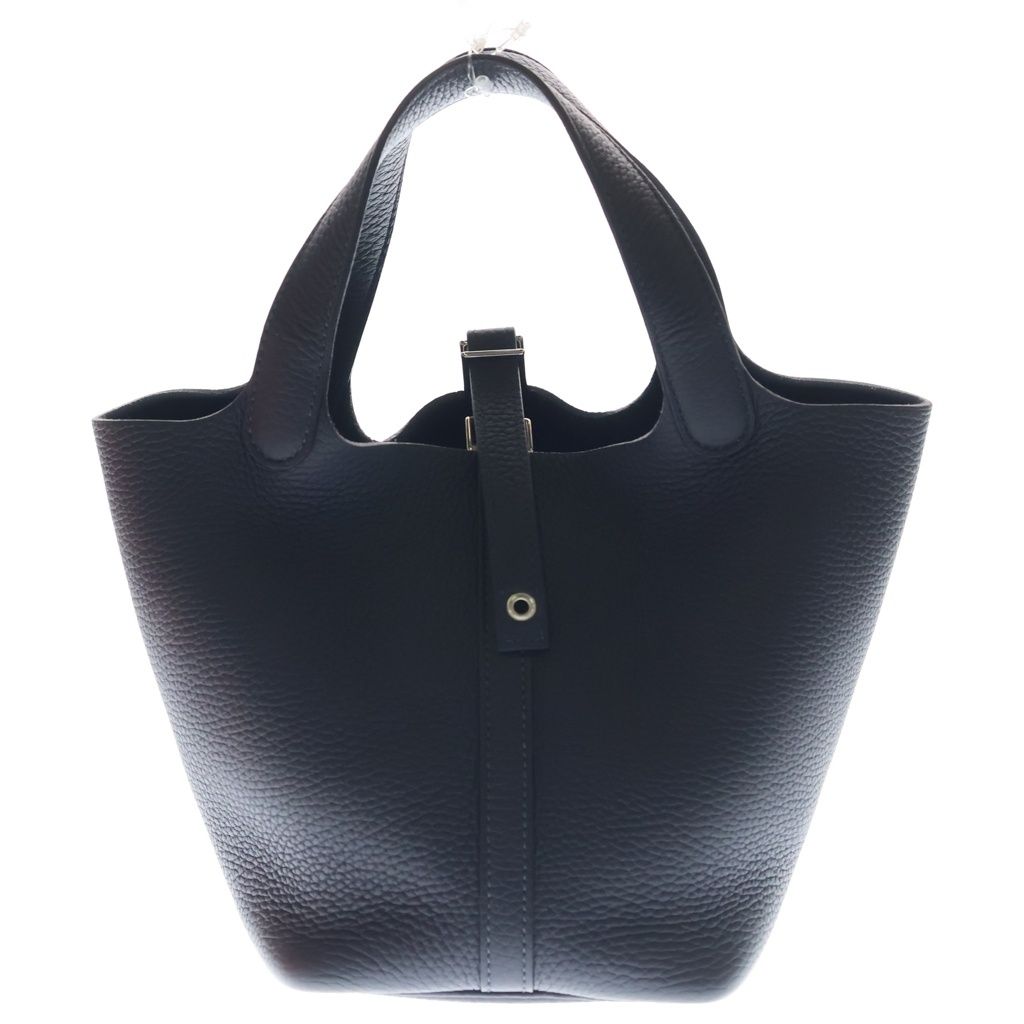 HERMES (エルメス) ピコタンロックPM トリヨンクレマンス シルバー金具 ハンドバッグ B刻印 ブルーニュイ