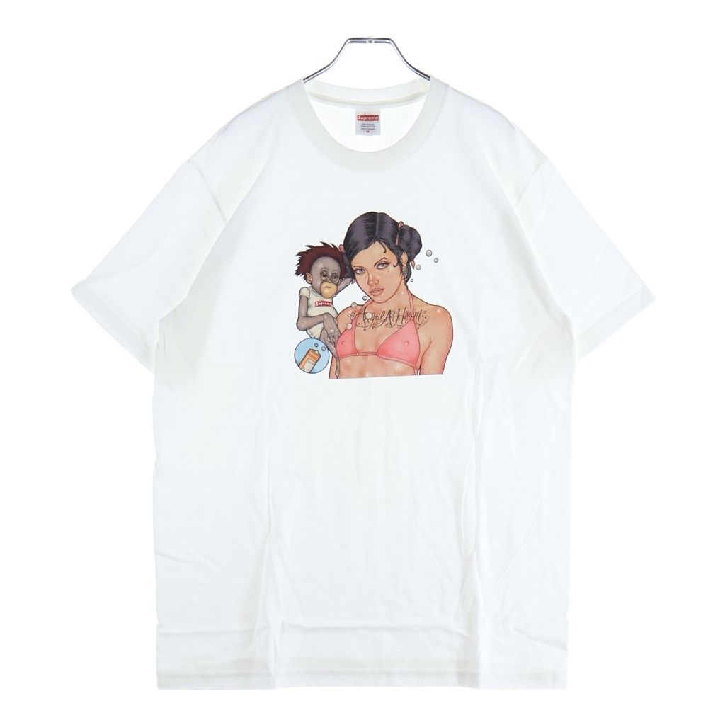 SUPREME (シュプリーム) 25AW Angel Tee エンジェルプリント クルーネック 半袖Tシャツカットソーホワイト