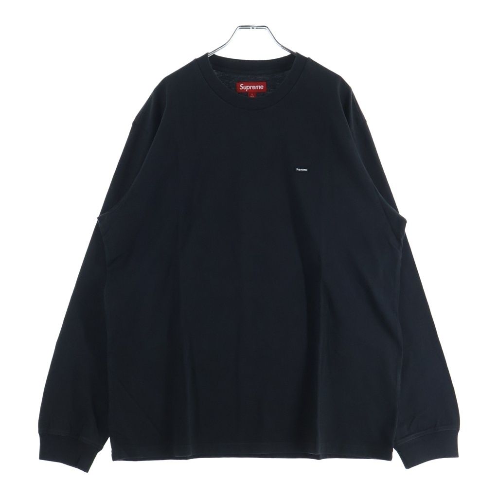 SUPREME (シュプリーム) 25AW Small Box L/S Tee スモールボックスロゴプリントクルーネック長袖Tシャツカットソー ブラック