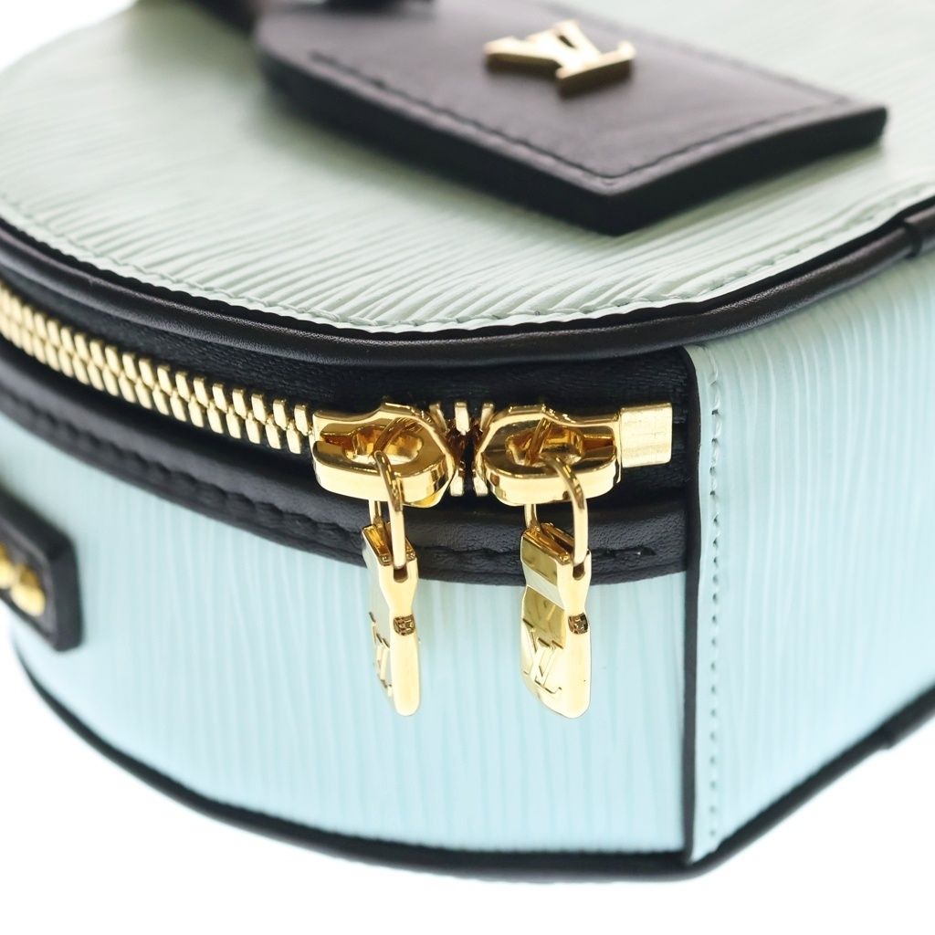 LOUIS VUITTON (ルイヴィトン) エピ プティット ボワット シャポー レザー 2WAY ハンド ショルダーバッグ ゴールド金具 ライトブルー R97999