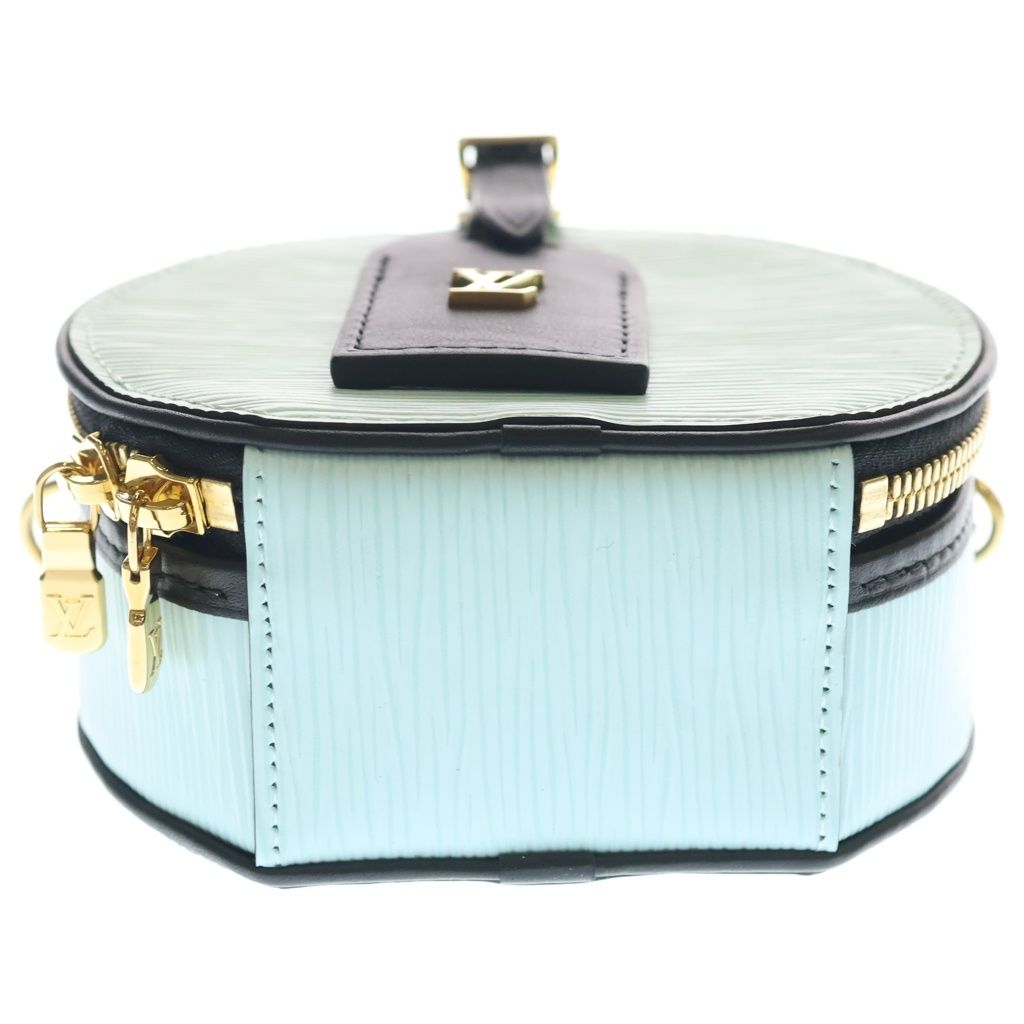 LOUIS VUITTON (ルイヴィトン) エピ プティット ボワット シャポー レザー 2WAY ハンド ショルダーバッグ ゴールド金具 ライトブルー R97999