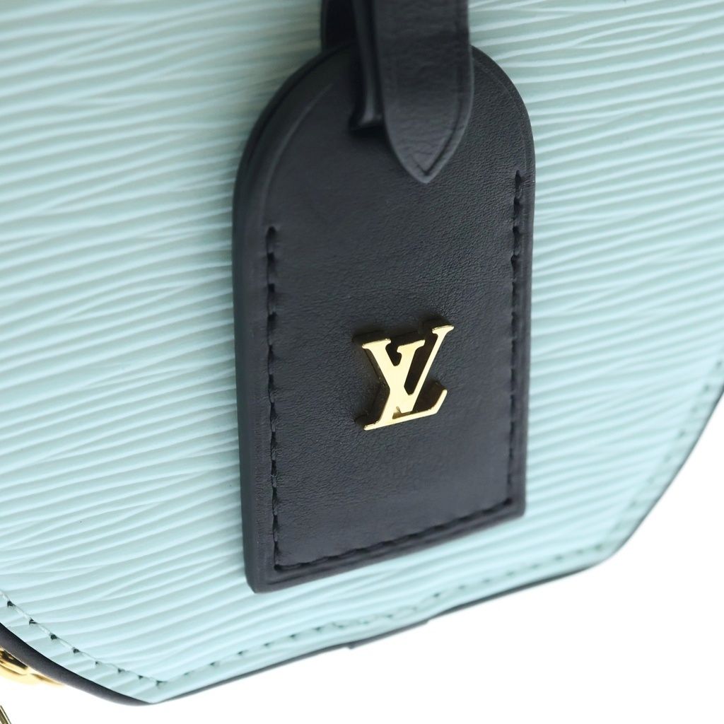 LOUIS VUITTON (ルイヴィトン) エピ プティット ボワット シャポー レザー 2WAY ハンド ショルダーバッグ ゴールド金具 ライトブルー R97999