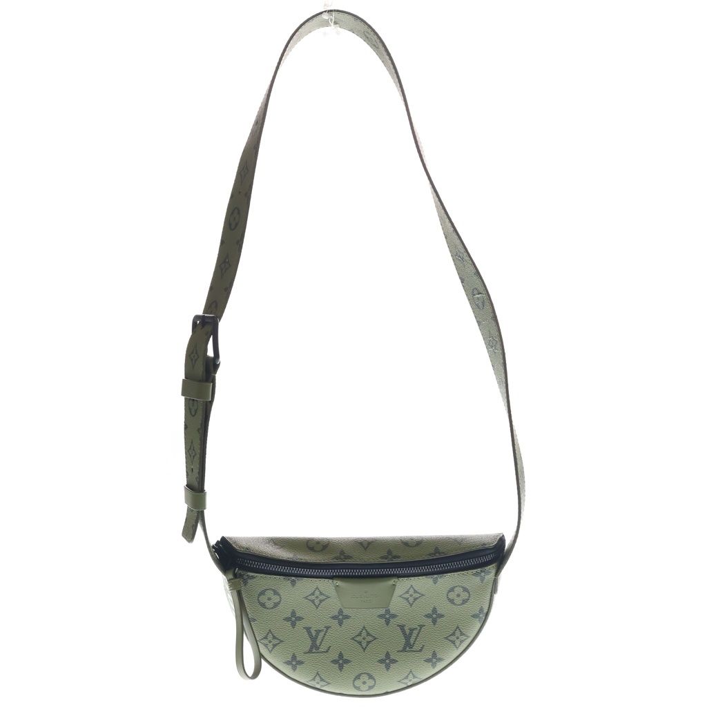 LOUIS VUITTON (ルイヴィトン) LVムーン クロスボディ モノグラム PVC レザー ショルダーバッグ カーキ M23838