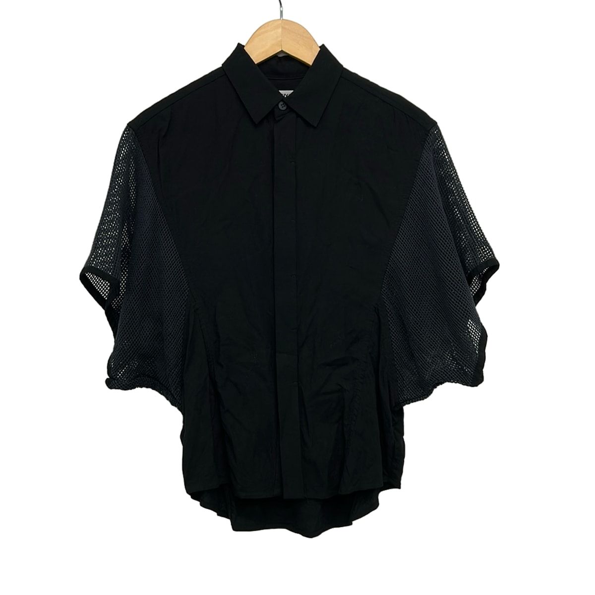 ISSEYMIYAKE(イッセイミヤケ) 半袖シャツブラウス サイズ2 M レディース - 黒 シースルー 8,470円