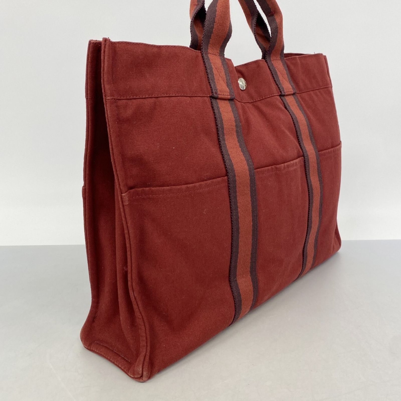 エルメス(Hermes) エルメス トートバッグ フールトゥMM キャンバス