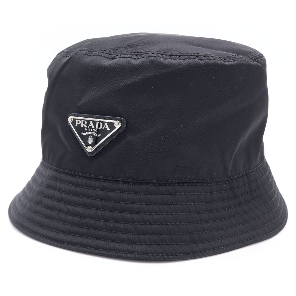 PRADA (プラダ) Re-Nylon バケットハット ブラック 帽子 1HC137