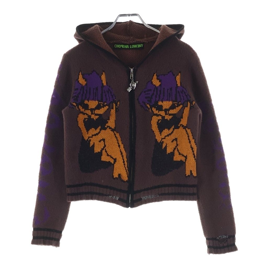Chopova Lowena 25SS Tammie Jo ニットパーカー M CHOPOVA LOWENA (チョポヴァロウェナ) Tammie Jo Zip Up Hooded