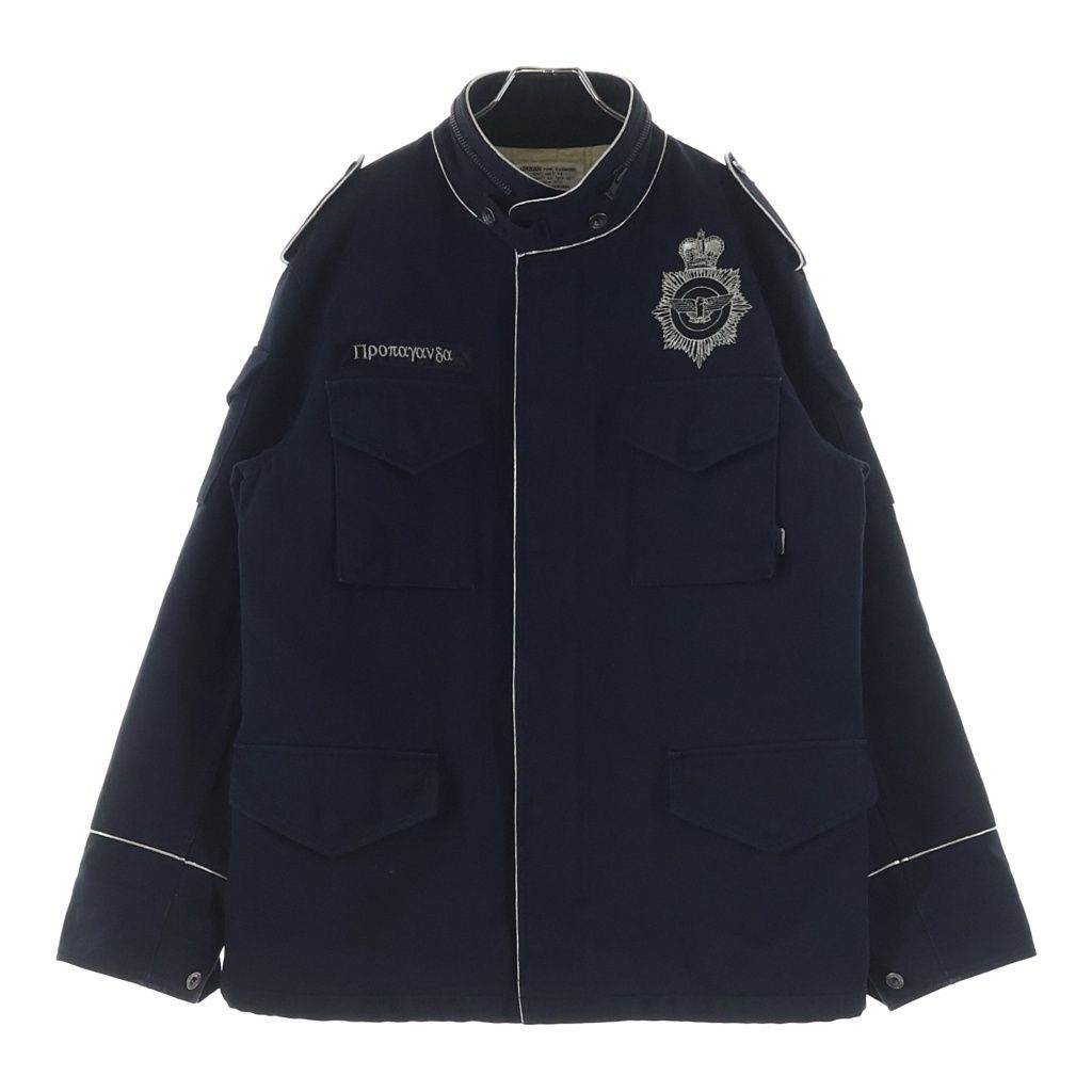 NEIGHBORHOOD (ネイバーフッド) ×MENS NON-NO メンズノンノ 刺繍ロゴ 裏地キルティング M65 ピケジャケット ブラック