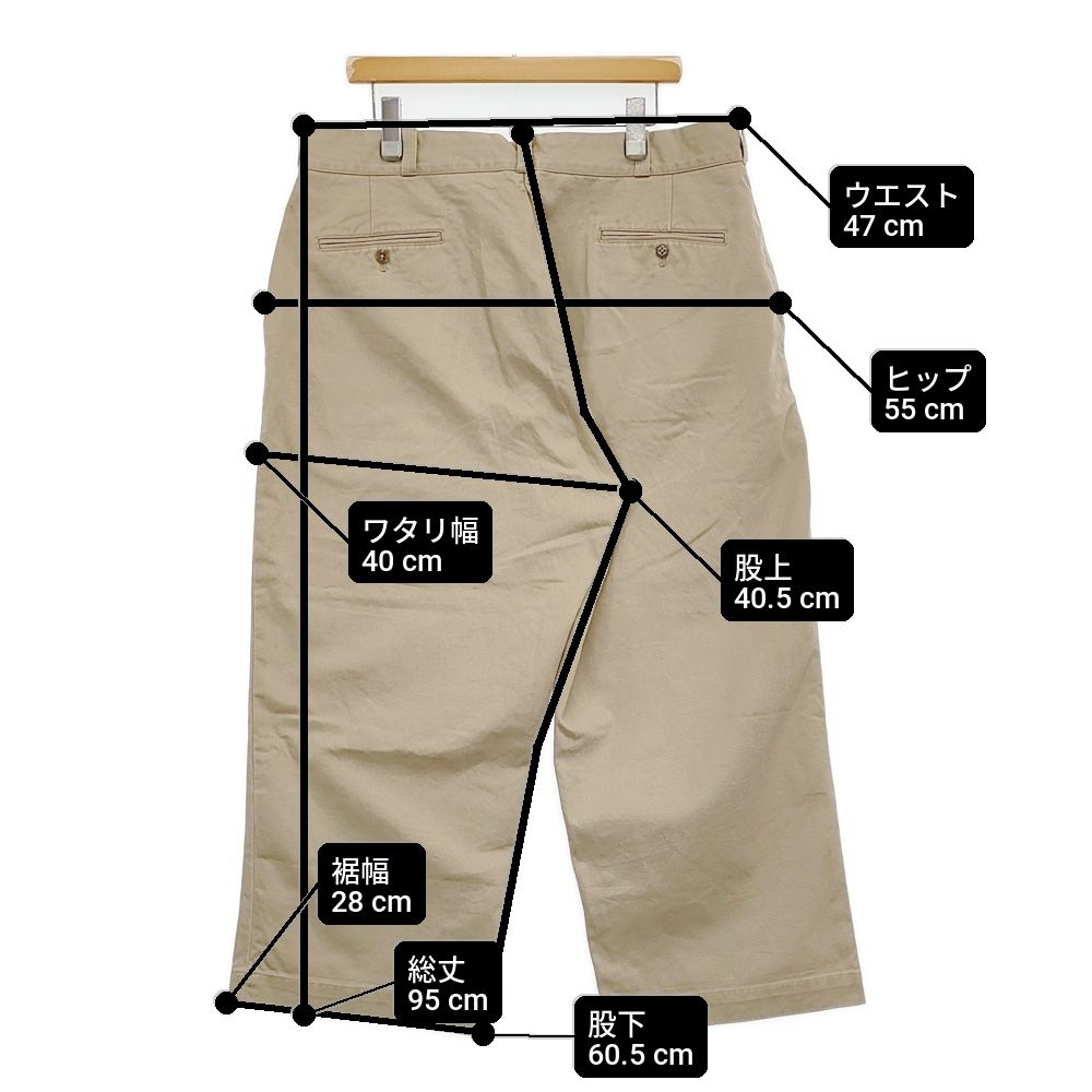 chimala for luxe UNISEX CROPPED CHINO サイズ34 JOURNAL STANDARD