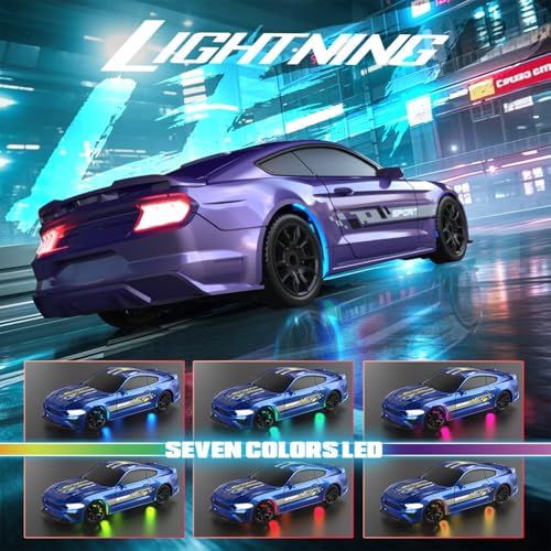 【新品】1:43 スケール ミニ rc ドリフト車ジャイロ完全比例 RTR 2.4 Ghz リモート コントロール rgb ホワイトカラーの車体カバーを装備(8504-ブラック) 6f4d1ef8