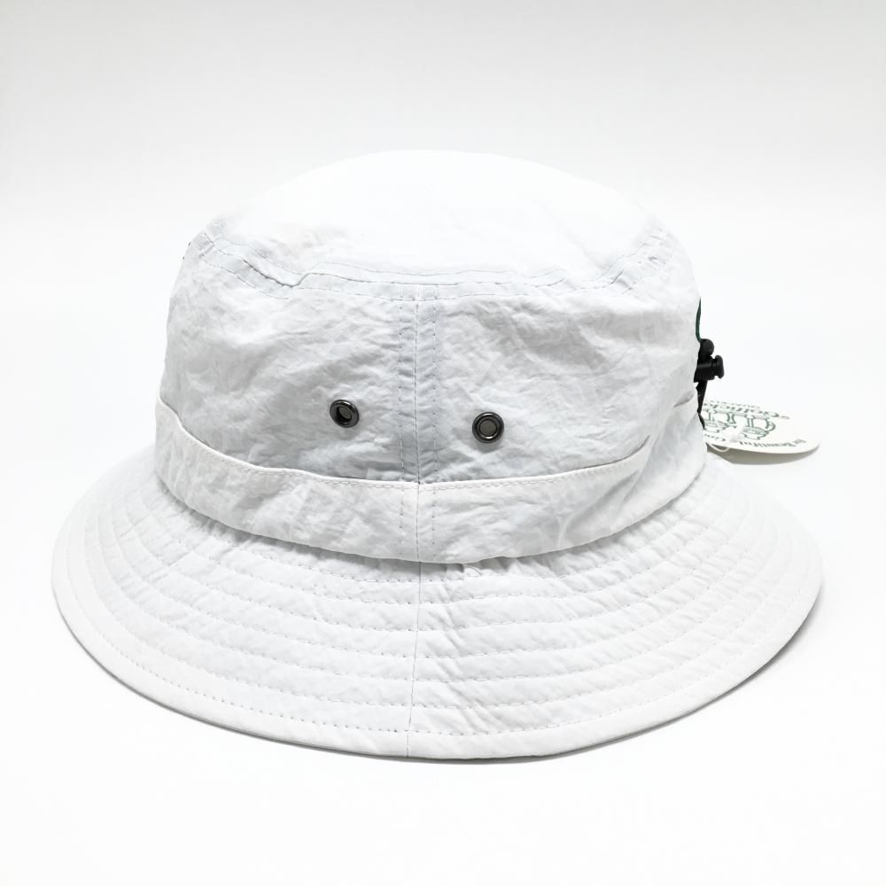 新品】ゴルフィッカーズ ハット 白×グリーン ロゴイ刺しゅう ゴルフ