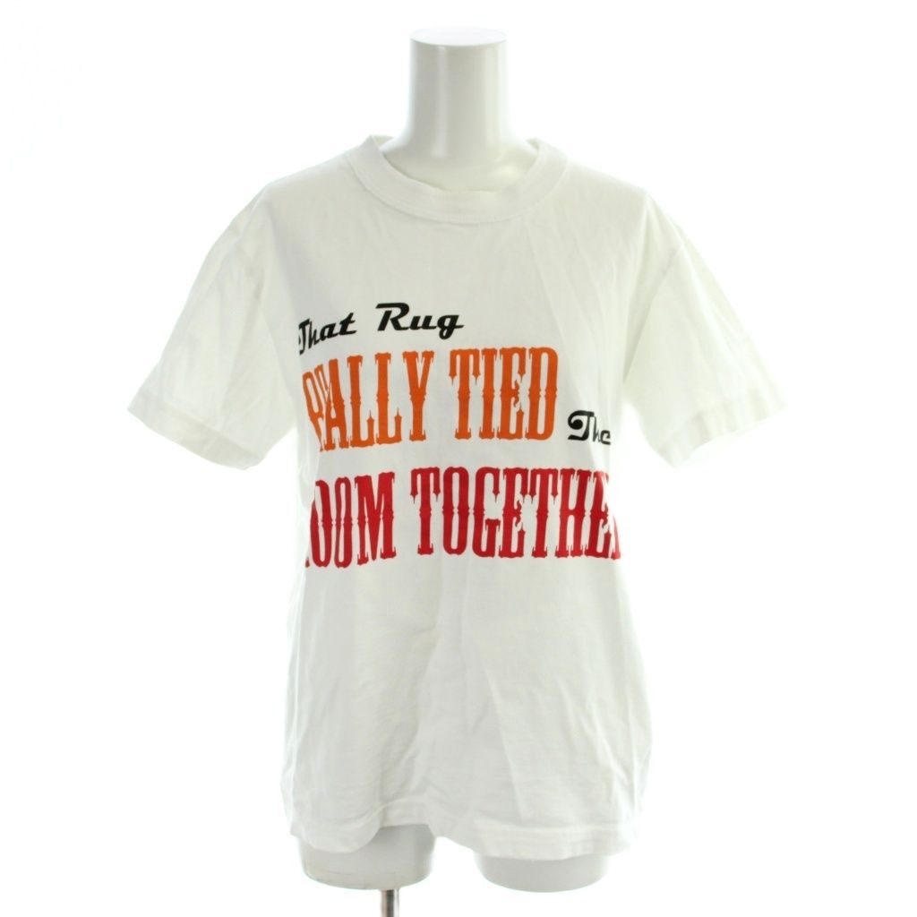 サカイ sacai Tシャツ 0 白 ホワイト ロゴプリント 半袖 20-0055S